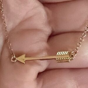 Gold Arrow Pendant Necklace